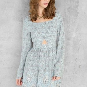 NEW Francesca’s Ruellen Printed Dress